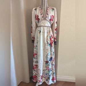 Floral printed maxi dress